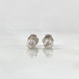 Topos Bola 0.55gr / 4mm Diamantada Oro Blanco 18K *