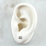 Topos Bola 0.55gr / 4mm Diamantada Oro Blanco 18K *
