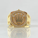 Anillo Correa Corona 10gr / T10 3/4 / Oro 18K ©