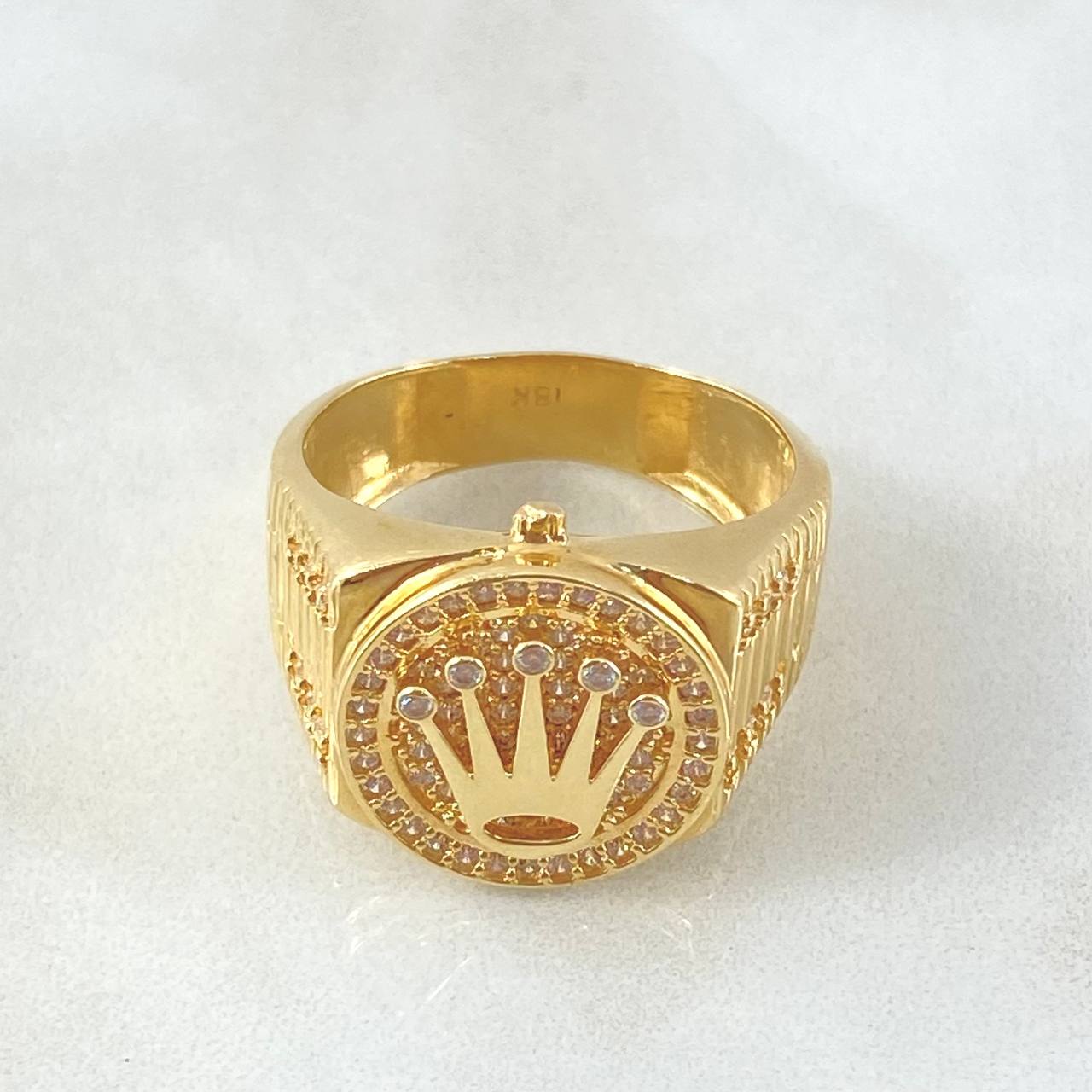 Anillo Correa Corona 10gr / T10 3/4 / Oro 18K ©