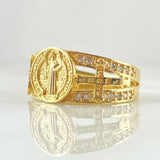 Anillo San Benito Cruces Algidas 5.8gr / T10 1/2 / Oro 18K ©