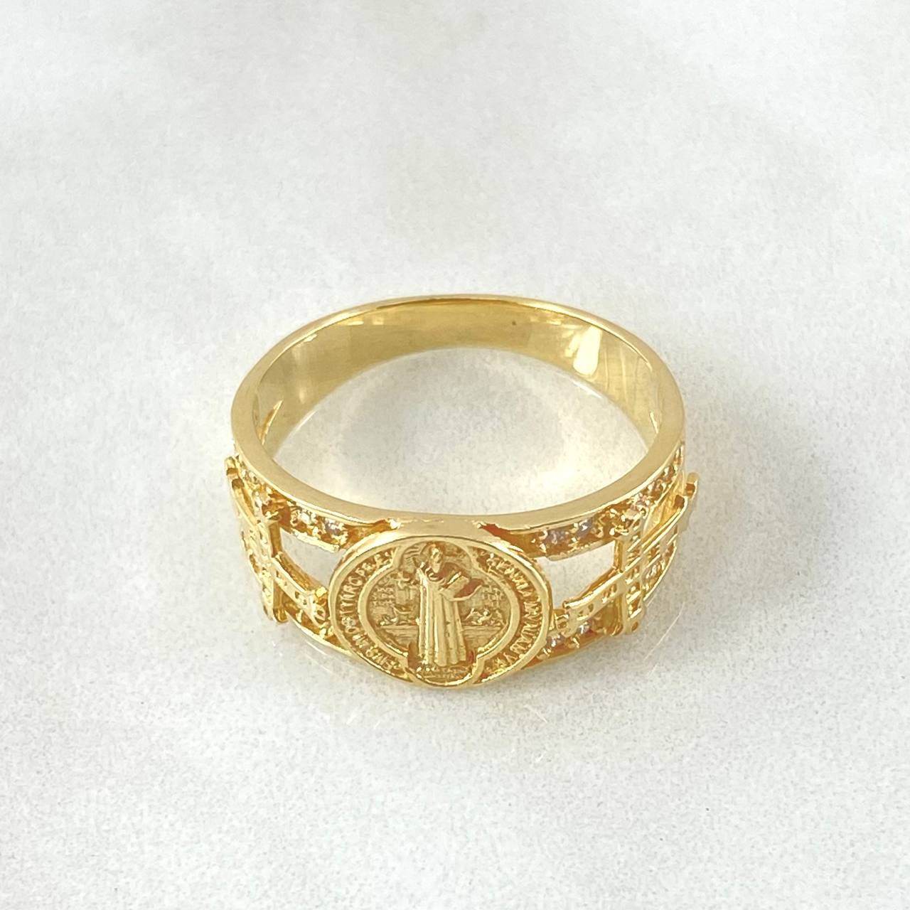 Anillo San Benito Cruces Algidas 5.8gr / T10 1/2 / Oro 18K ©