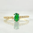 Anillo Solitario Ovalado 2.05gr / T7 / Oro 18K ©