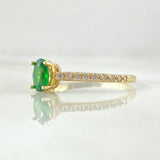 Anillo Solitario Ovalado 2.05gr / T7 / Oro 18K ©