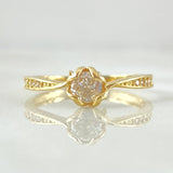 Anillo Solitario Garras Curveadas 1.9gr / T5 3/4 / Oro 18K ©