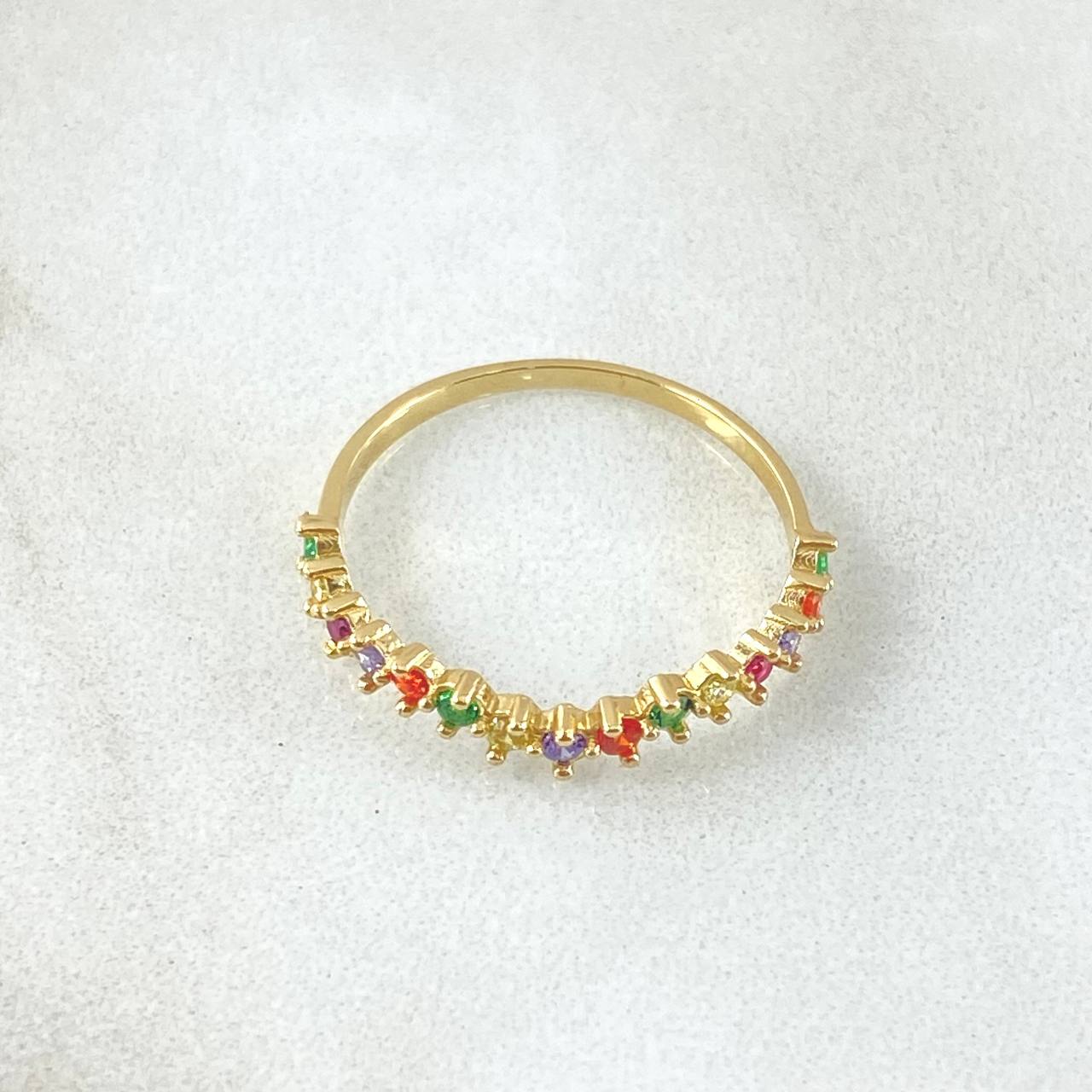 Anillo Ola Carril 1.15gr / T6 / Oro 18K ©