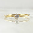 Anillo Solitario  1.1gr / T7 1/4 / Oro 18K ©