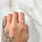 Anillo Solitario Liso Circular 1.15gr / T7 1/4 / Oro 18K ©