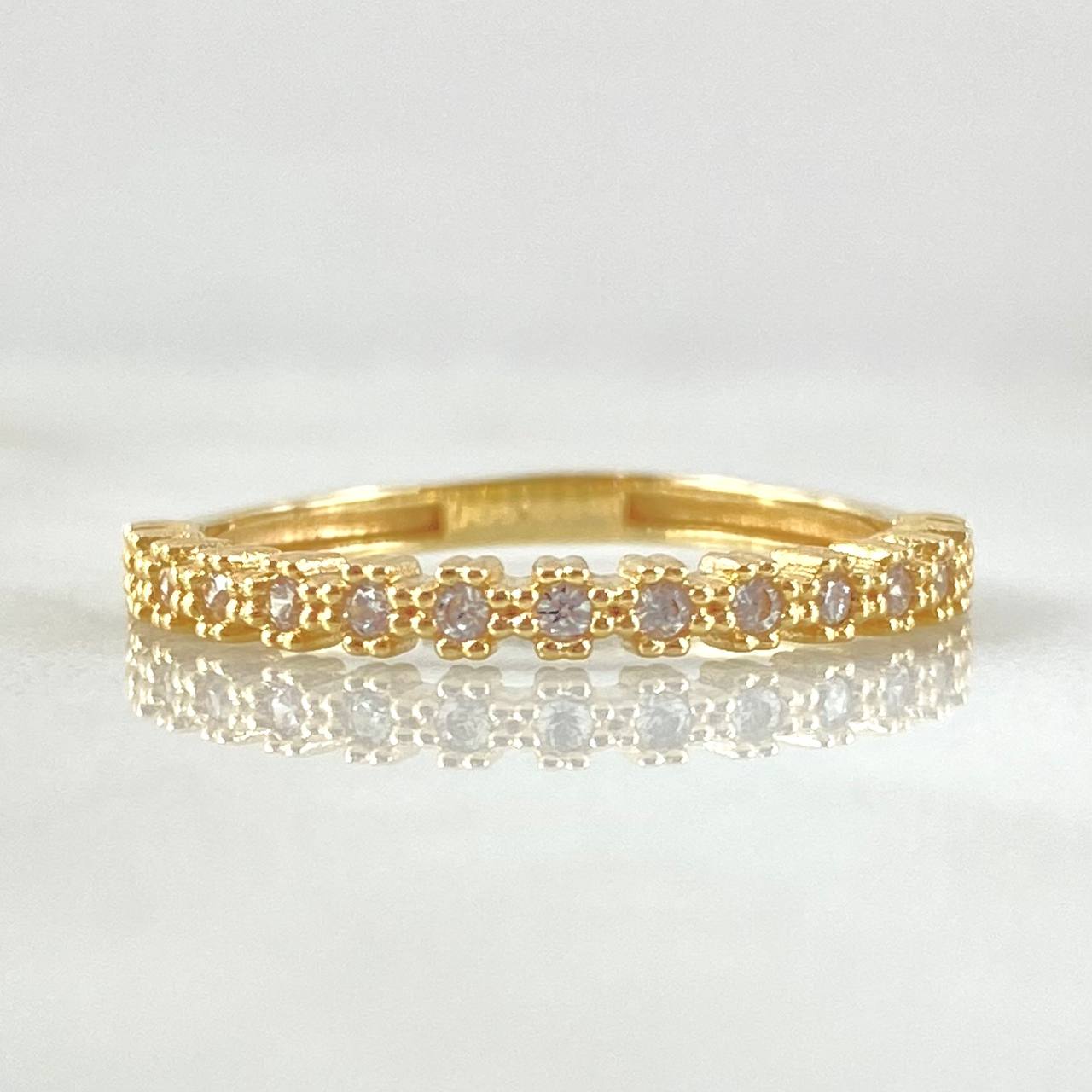 Anillo Ojos Burbujeantes 1.75gr / T6 / Oro 18K ©