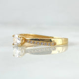 Anillo Solitario Infinito Aplanado 1.7gr / T7 3/4 / Oro 18K ©