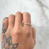 Anillo Estrella Centellante 1.25gr / T7 1/2 / Oro 18K ©