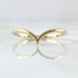 Anillo Curva En V 1gr / T7 1/2 / Oro 18K ©