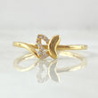 Anillo Mariposa Curva Parcial 1.25gr / T6 1/2 / Oro 18K ©