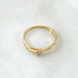 Anillo Solitario Infinito Resalte 1.5gr / T5 1/2 / Oro 18K ©