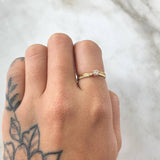 Anillo Solitario Infinito Resalte 1.5gr / T5 1/2 / Oro 18K ©