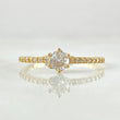 Anillo Solitario Tupido 1.4gr / T7 / Oro 18K ©