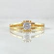 Anillo Solitario Oso Ts 2.55gr / T7 / Oro 18K ©