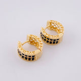 Candongas Malla Carril 5.1g / 1.3cm Oro Amarillo 18K