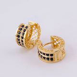 Candongas Malla Carril 5.1g / 1.3cm Oro Amarillo 18K