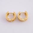 Candongas Malla Carril 5.05g / 1.3cm Oro Amarillo 18K