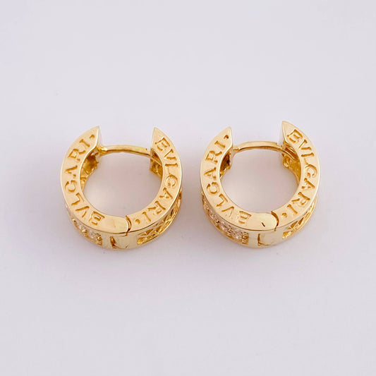 Candongas Malla Carril 5g / 1.3cm Oro Amarillo 18K