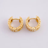 Candongas Malla Carril 5g / 1.3cm Oro Amarillo 18K