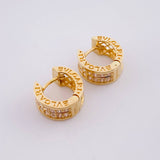 Candongas Malla Carril 5g / 1.3cm Oro Amarillo 18K