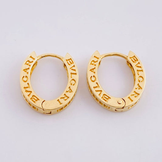 Candongas Carril Ovalados 4.05g / 1.6cm Oro Amarillo 18K