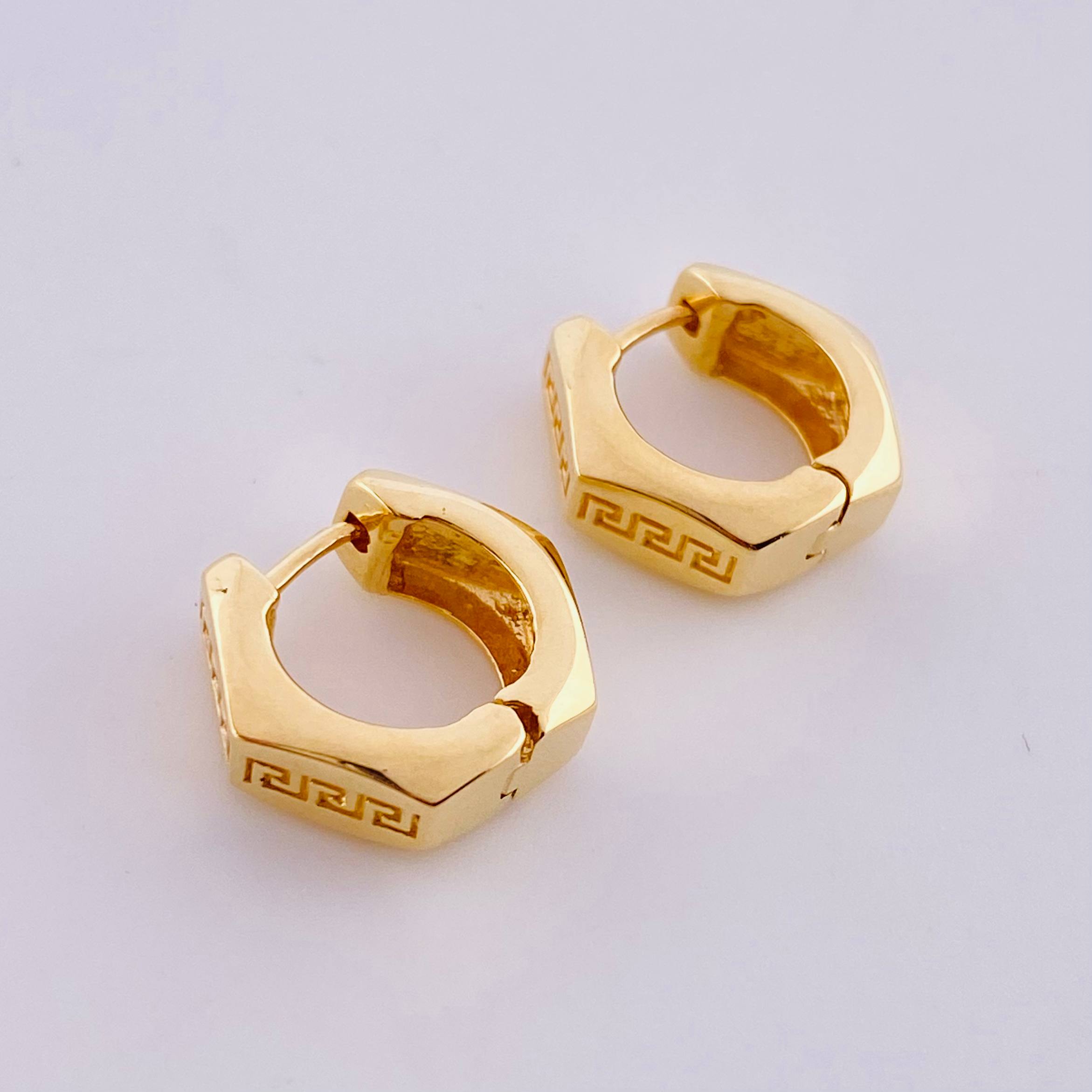 Candongas Tuerca 4g / 1.2cm Oro Amarillo 18K
