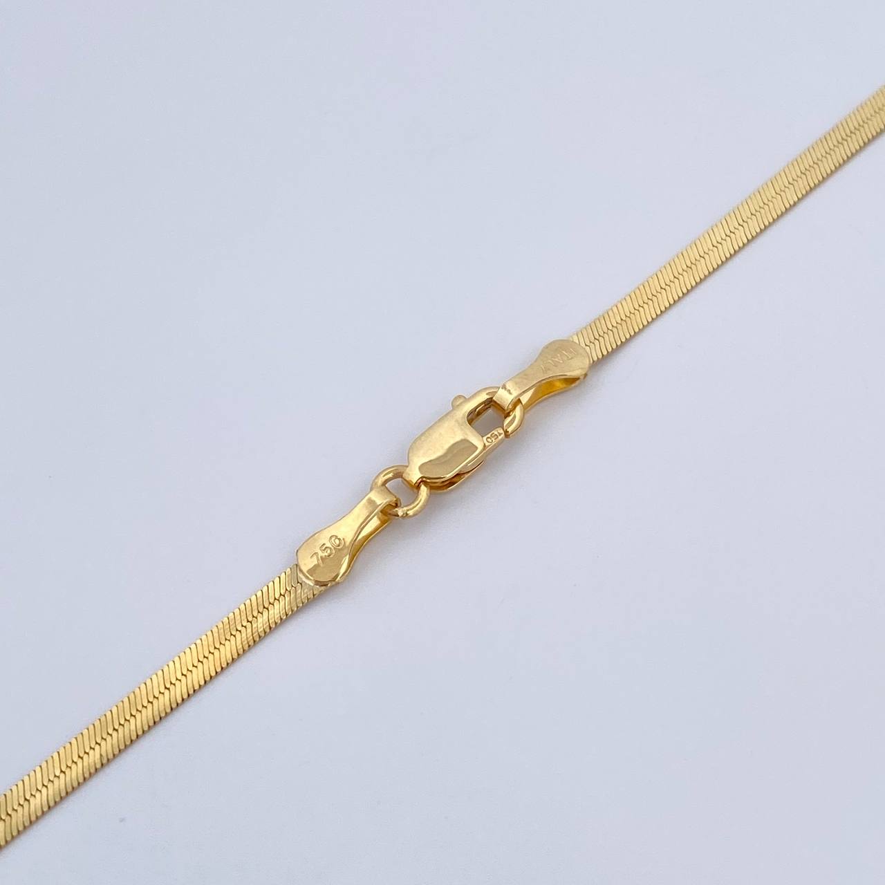 Cadena Espejo 4.7gr / 45.3cm / 2.4mm Oro Amarillo +3 18K $