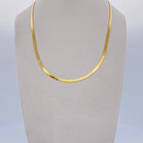 Cadena Espejo 4.7gr / 45.3cm / 2.4mm Oro Amarillo +3 18K $