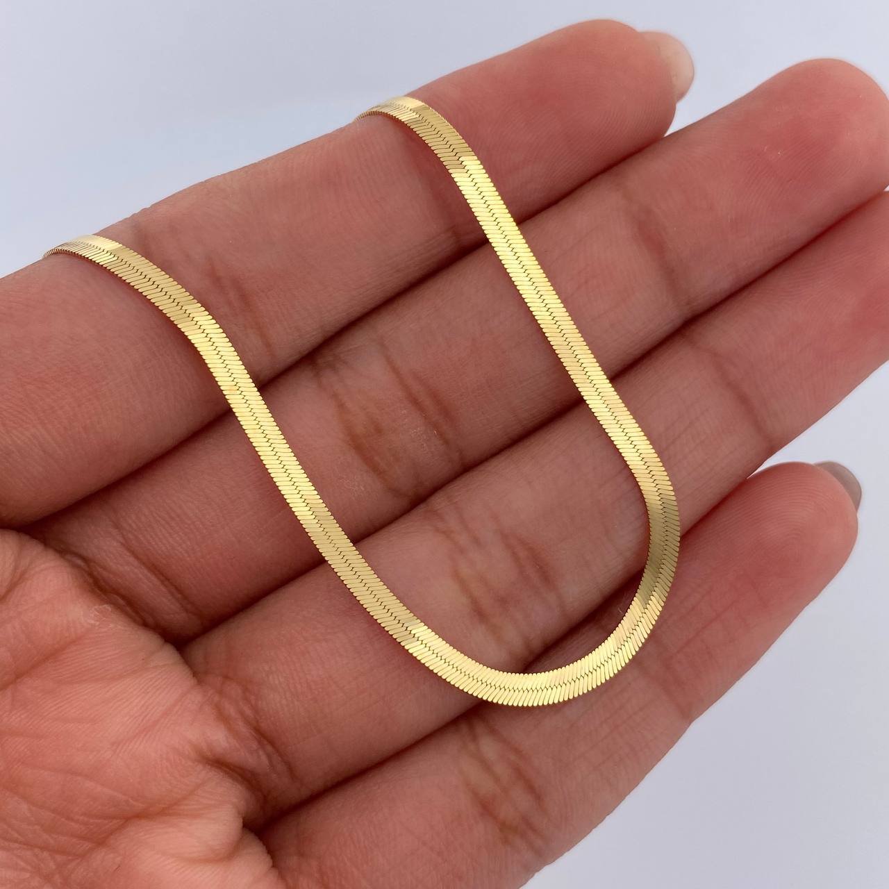 Pulso Espejo 2.35gr / 19.2cm / 2.1mm Oro Amarillo +3 18K &