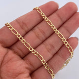 Cadena Figaro 6.15gr / 60.8cm / 3.4mm Oro Amarillo +0 18K $