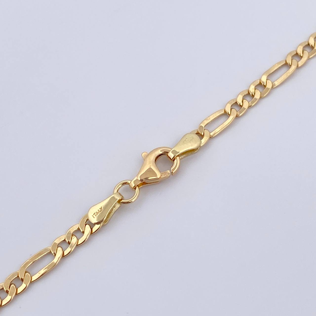 Cadena Figaro 6.15gr / 60.8cm / 3.4mm Oro Amarillo +0 18K $