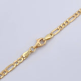 Cadena Figaro 6.25gr / 60.4cm / 3.3mm Oro Amarillo +0 18K $