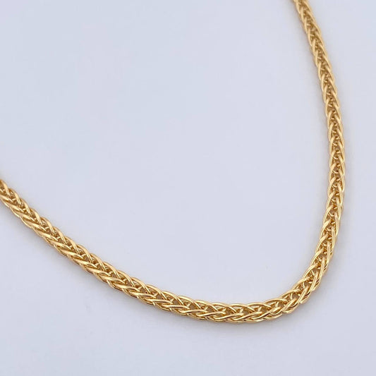 Cadena Franco 9.8gr / 60.7cm / 2.3mm Oro Amarillo +3 18K $