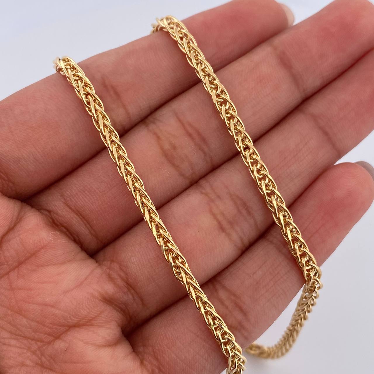 Cadena Franco 9.8gr / 60.7cm / 2.3mm Oro Amarillo +3 18K $