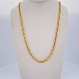 Cadena Franco 9.9gr / 60.5cm / 2.3mm Oro Amarillo +3 18K $