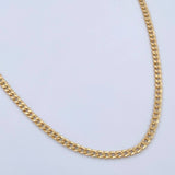 Cadena Cubana 5.7gr / 50.2cm / 3mm Oro Amarillo +0 18K $