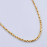 Cadena Lazo 3.4gr / 60cm / 2.1mm Oro Amarillo +3 18K $