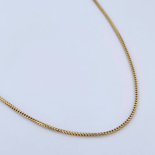 Cadena Franco Especial 6.65gr / 60cm / 1.2mm Oro Amarillo +4 18K $