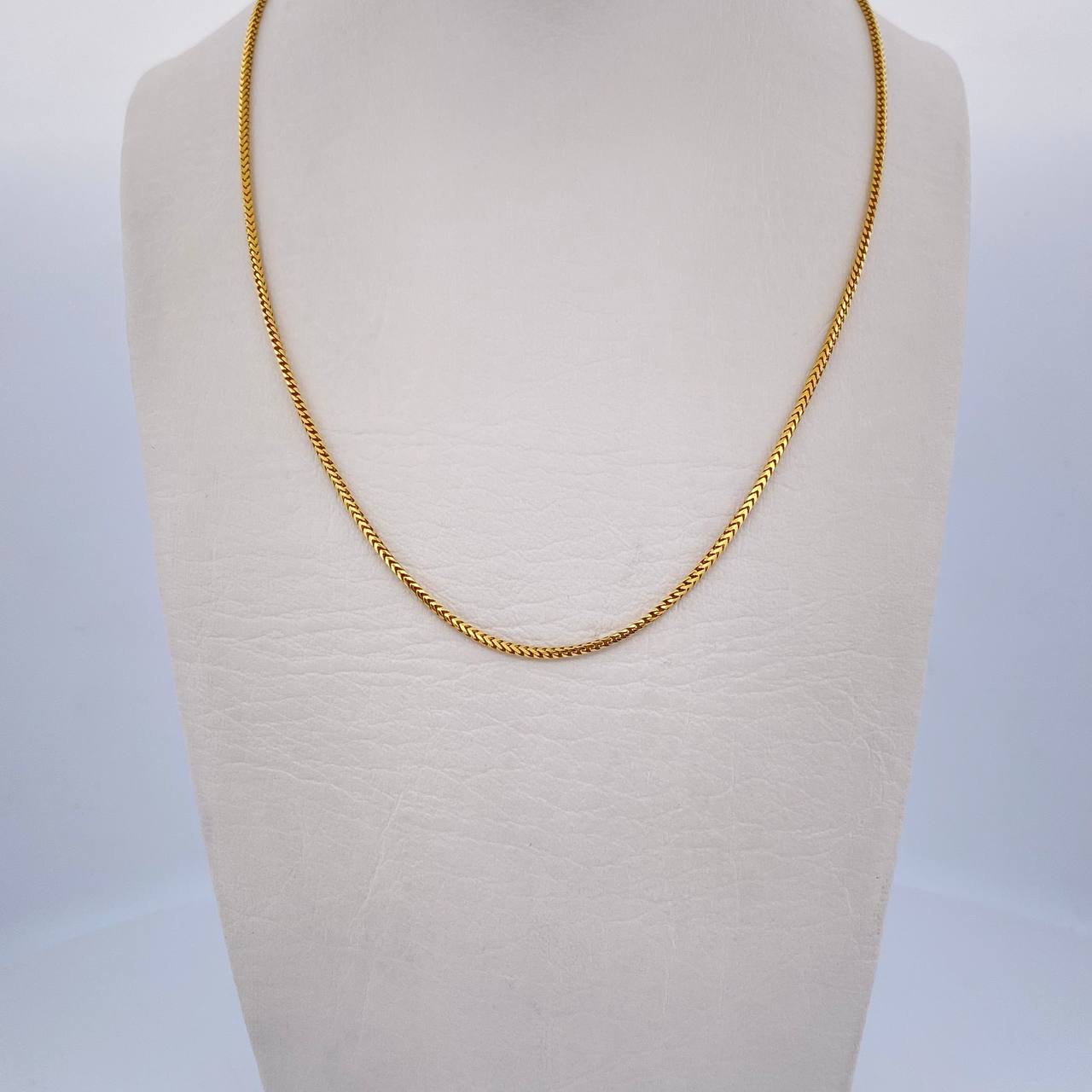 Cadena Franco Especial 6.65gr / 60cm / 1.2mm Oro Amarillo +4 18K $