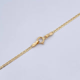 Cadena Escalera 1.55gr / 40.3cm / 1.4mm Oro Amarillo +3 18K $