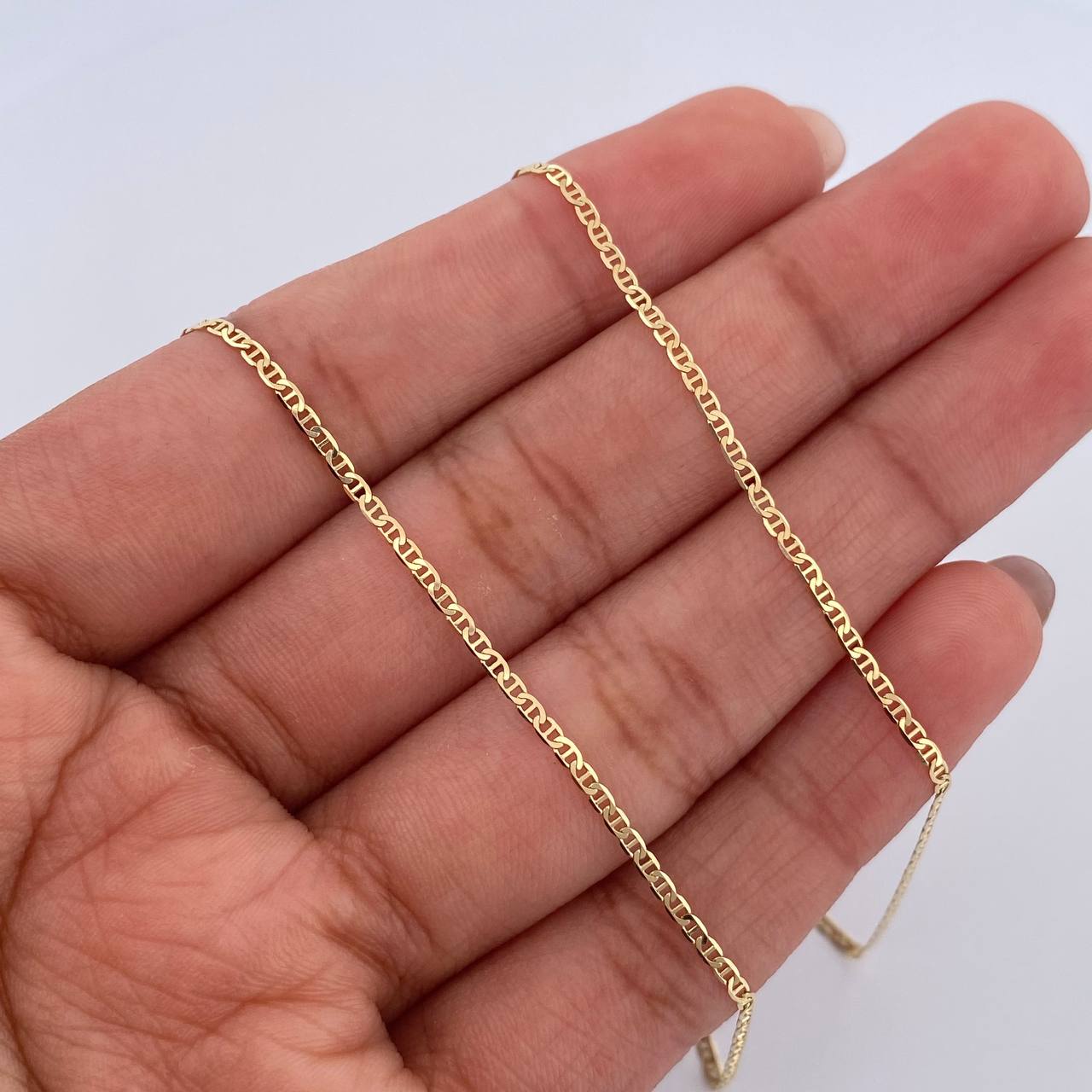 Cadena Escalera 1.55gr / 40.3cm / 1.4mm Oro Amarillo +3 18K $
