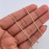 Cadena Escalera 1.55gr / 40.3cm / 1.4mm Oro Amarillo +3 18K $