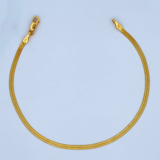 Pulso Espejo 2.35gr / 19cm / +3Oro 18K &