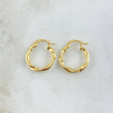 Candongas Asby 1.4gr / 2.3cm / Oro Amarillo 18K *