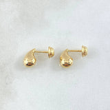 Topos Gota 0.95gr / 1cm / Lisa Oro Amarillo +4 18K *