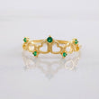 Anillo Corazones Corona 1.6g / T8 Oro Amarillo 18K