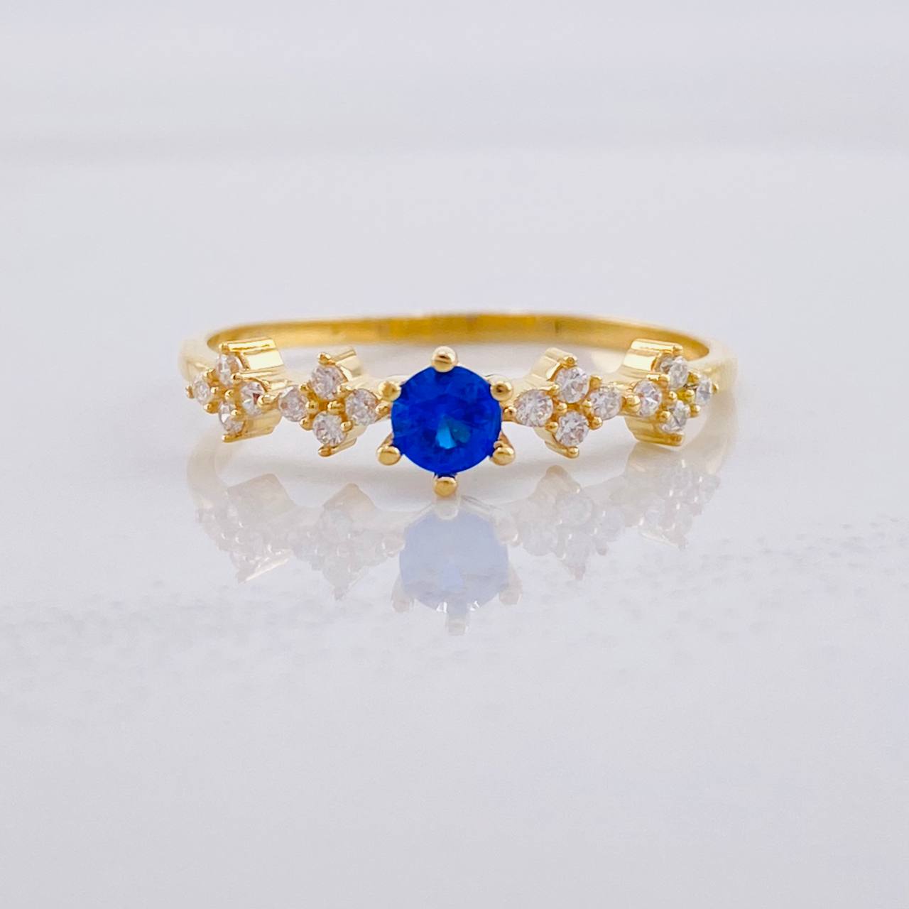 Anillo Carril Chispas 1.55g / T7 3/4 Oro Amarillo 18K